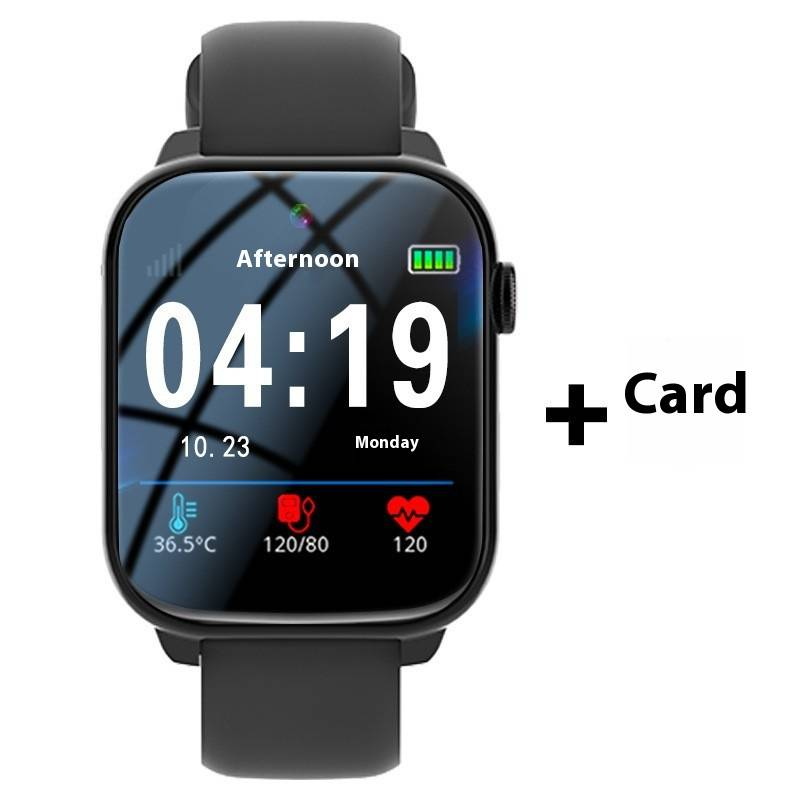 Universele smartwatch met simkaartsleuf, waterdicht, hartslag- en bloeddrukmeter, GPS-tracking en belfunctie voor kinderen en volwassenen_voghion.com