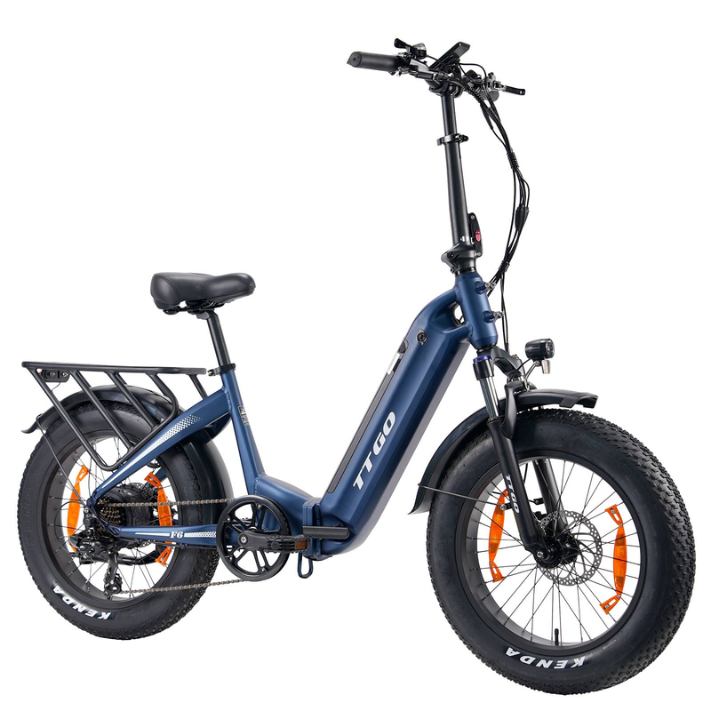 Bicicleta eléctrica todoterreno TTGO F6 de 1000 W y neumáticos anchos de 4.0" | 48 V, 20 Ah, autonomía de 150 km, frenos hidráulicos, sensor de par, almacén en la UE, entrega en 7 días_voghion.com