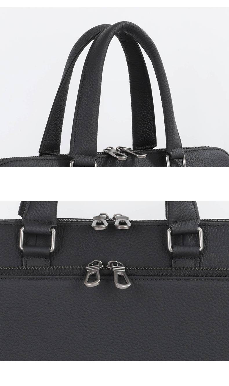 Sacs pour hommes, porte-documents, sacs à main pour hommes, simples et élégants, sac d'ordinateur en cuir véritable de grande capacité, porte-documents d'affaires pour hommes_voghion.com