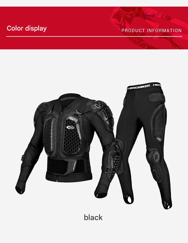 NOKO-Motorcycle Armor, Protective Motorcycle Gear, Anti-fall Leggings, Knee Pads, Elbow Pads, And Neck Guards._voghion.com