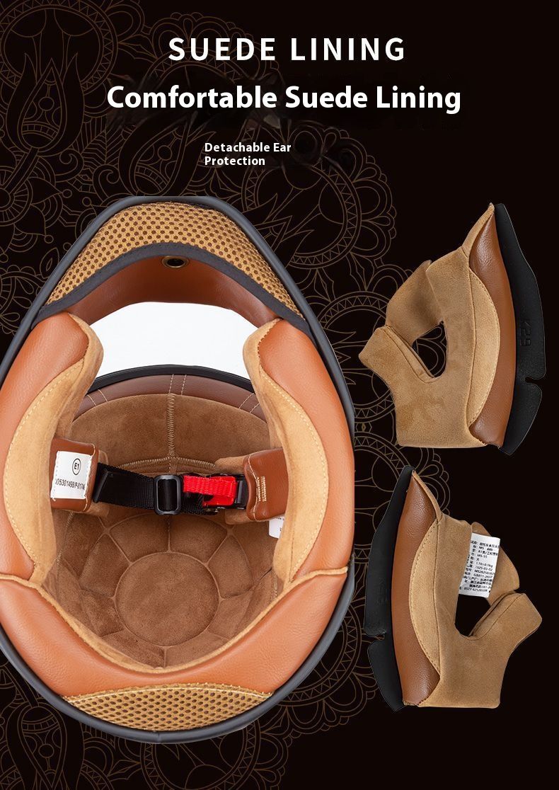 Casco integrale da moto retrò certificato 3C con Bluetooth - Design vintage "muso di maiale", calotta in ABS leggera, opzioni lenti trasparenti/fumé_voghion.com