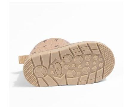 Kids' Winter Boots – Fleece-Lined, Cute Printed, Slip-Resistant TPR Sole (Sizes 20-26)_voghion.com