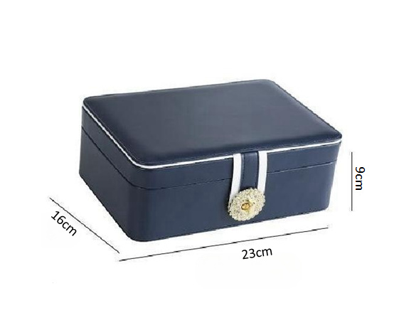 Enostavna prenosna škatla za shranjevanje nakita Vrhunska odlična potovalna škatla za organizatorje nakita velike zmogljivosti Torba_voghion.com