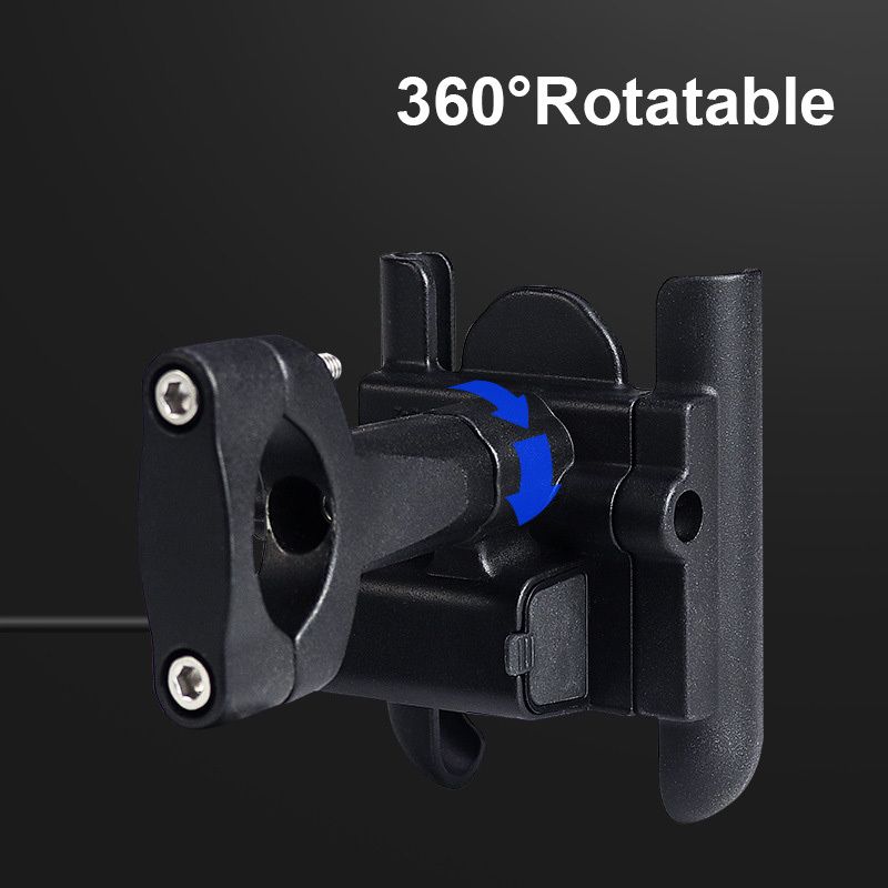 Φρένο αλουμινίου βάσης τηλεφώνου για μοτοσικλέτα με φορτιστή USB τιμόνι ποδηλάτου βάση καθρέφτη υποστήριξη τηλεφώνου για το τηλέφωνο X_voghion.com