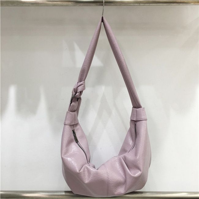 Borsa a tracolla monospalla casual, versatile e pigra, in morbida pelle, grande capacità, stile coreano Instagram_voghion.com