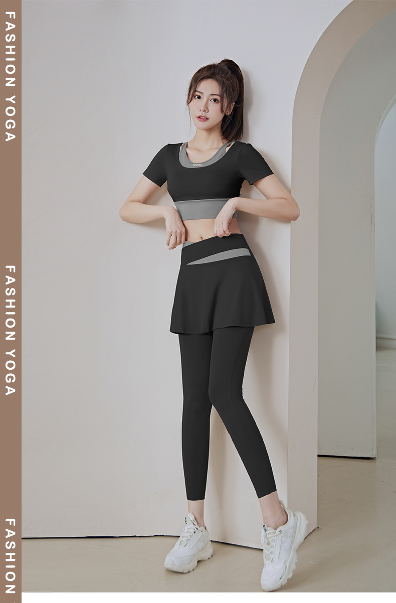 SUPERFLOWER – haut et pantalon taille haute 2 en 1, pantalon de course et soutien-gorge de sport avec coussinet de poitrine, ensemble pour Yoga, Jogging, Gym_voghion.com