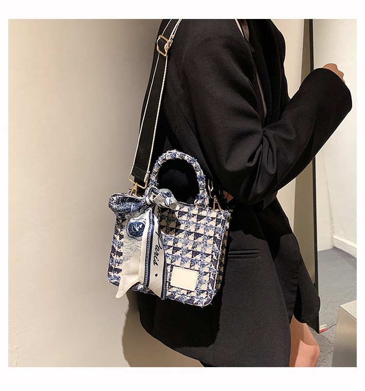 Dames draagtassen Brend New Lattice Mass Canvas schoudertassen Designer handtassen Casual mode messenger bags_voghion.com