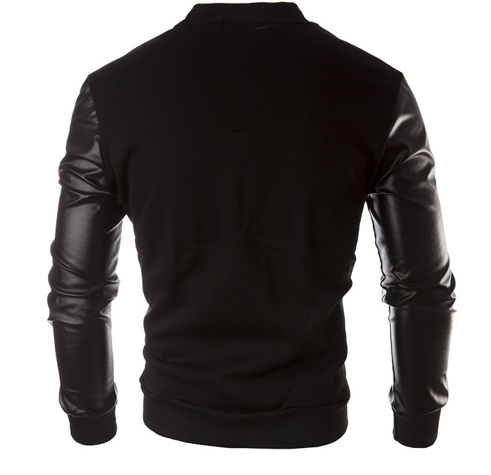 Nova jaqueta patchwork, camisa de beisebol com bolso grande, jaqueta masculina outono/inverno_voghion.com