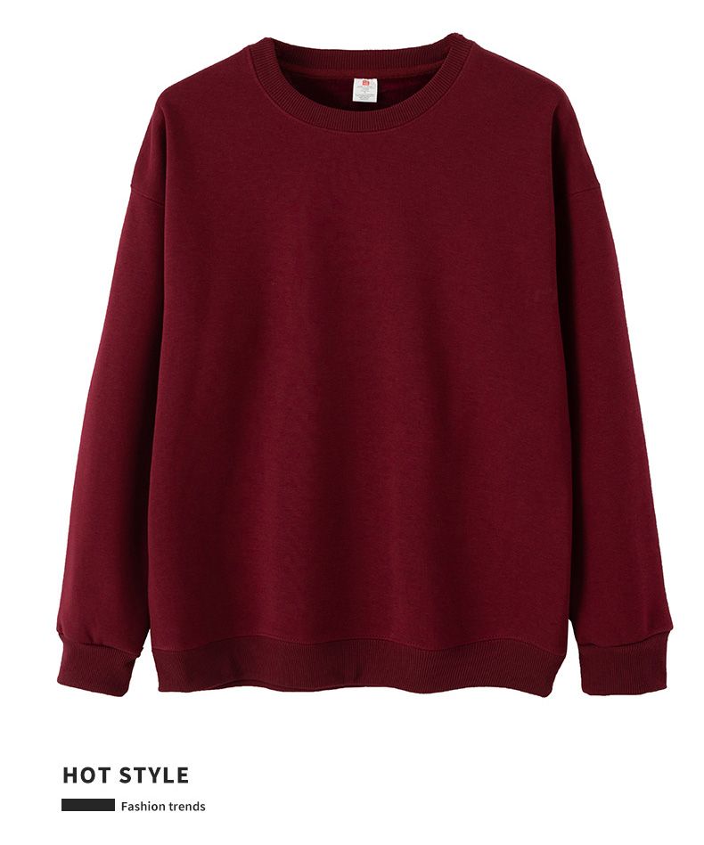 Felpa con cappuccio girocollo semplice e versatile in cotone super morbido autunno inverno 2024 per uomo e donna_voghion.com