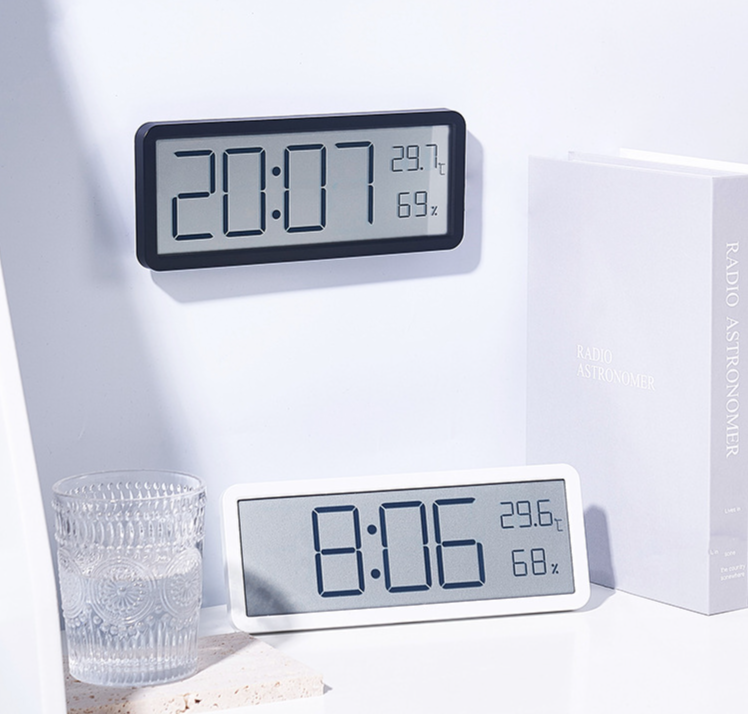INS Einfache Große Bildschirm Wohnzimmer Wand Temperatur Und Feuchtigkeit Kreative Moderne Uhr Kann Aufgehängt Werden Oder Stehen YD106_voghion.com