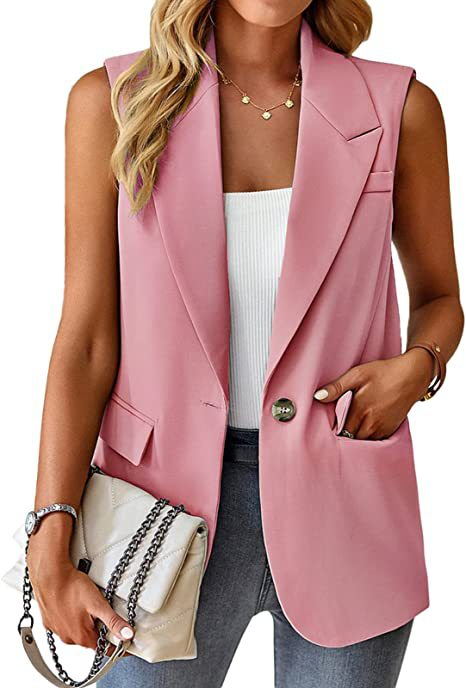 Gilet da donna casual alla moda con temperamento adatto alle donne_voghion.com