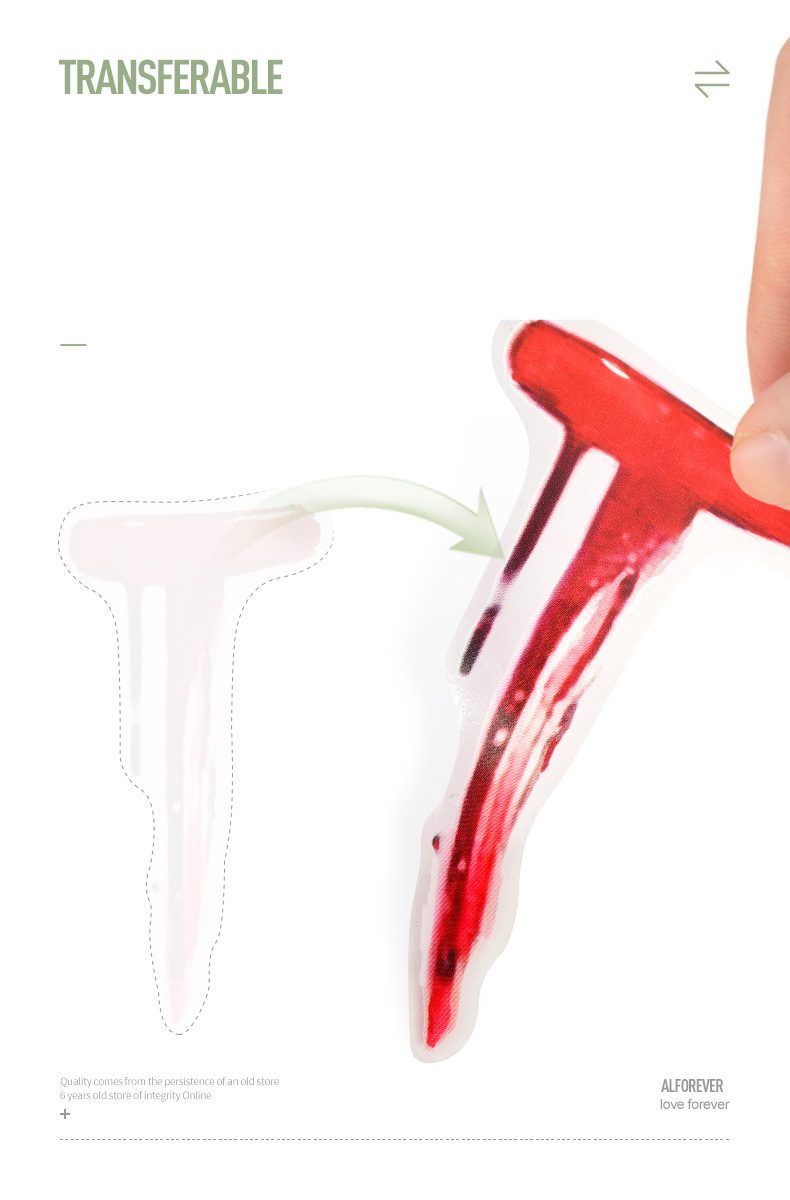 21PCS Halloween Horror Geist PET Selbst Klebe Papier Festival Party Anhänger Dekorative Wand Aufkleber_voghion.com