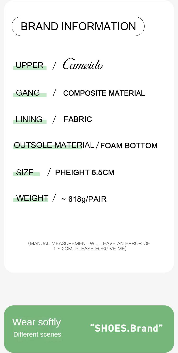 cameido Women's thick-soled white canvas shoes, lace-up height-increasing flat sole casual shoes for the fall of 2024._voghion.com