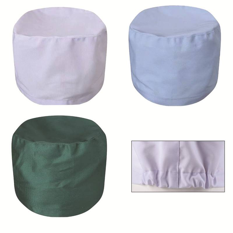 Arzt Krankenschwester Rundhut Männlich Und Weiblich Labor Arzt Arbeitshut Lebensmittelfabrik Sanitärtextil Baotou Staubkappe Weiß_voghion.com