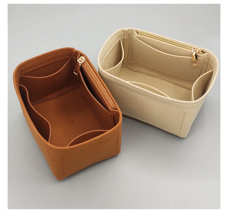 Filz Kosmetiktasche Innenfutter Tasche Innenfutter Tasche Anti-Schmutz-Tasche Unterstützung Einfarbig Seite Pull Schutz Innenfutter_voghion.com