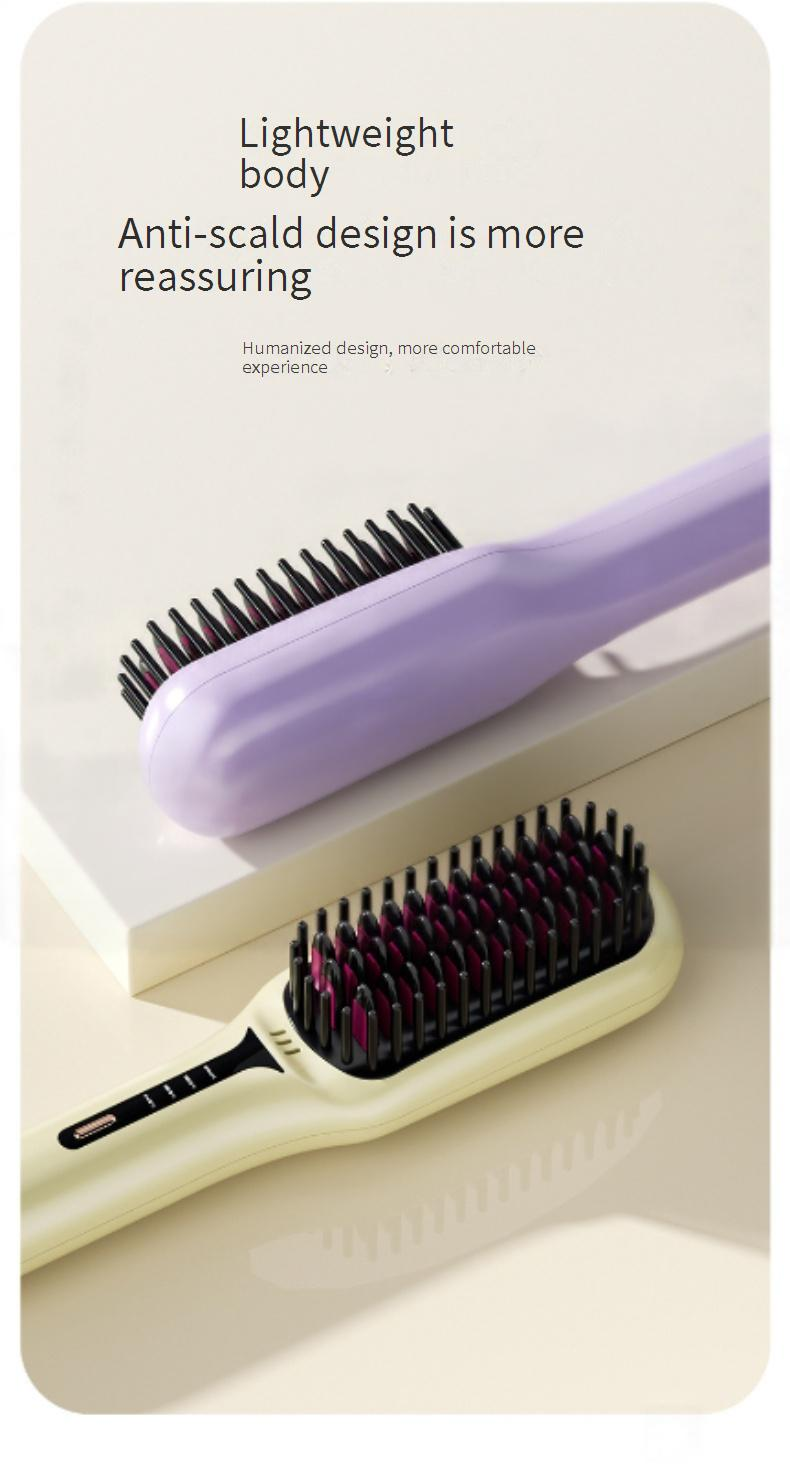 Hair Curler Straightening Comb Portable Curling Iron Negative Ion Does Not Damage Hair Long Lasting Shaping Plug In Clamp Curling Straight_voghion.com