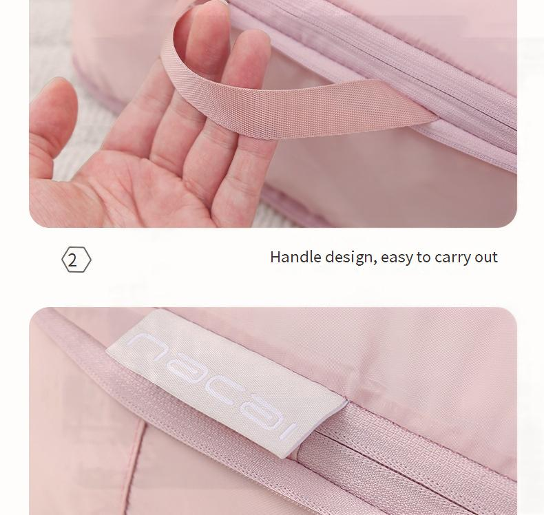 Reise-Packwürfel-Set – 6-teiliger, leichter Gepäck-Organizer für Kleidung (perfekt für Geschäftsreisen und Urlaub, faltbar, mehrfarbig)_voghion.com