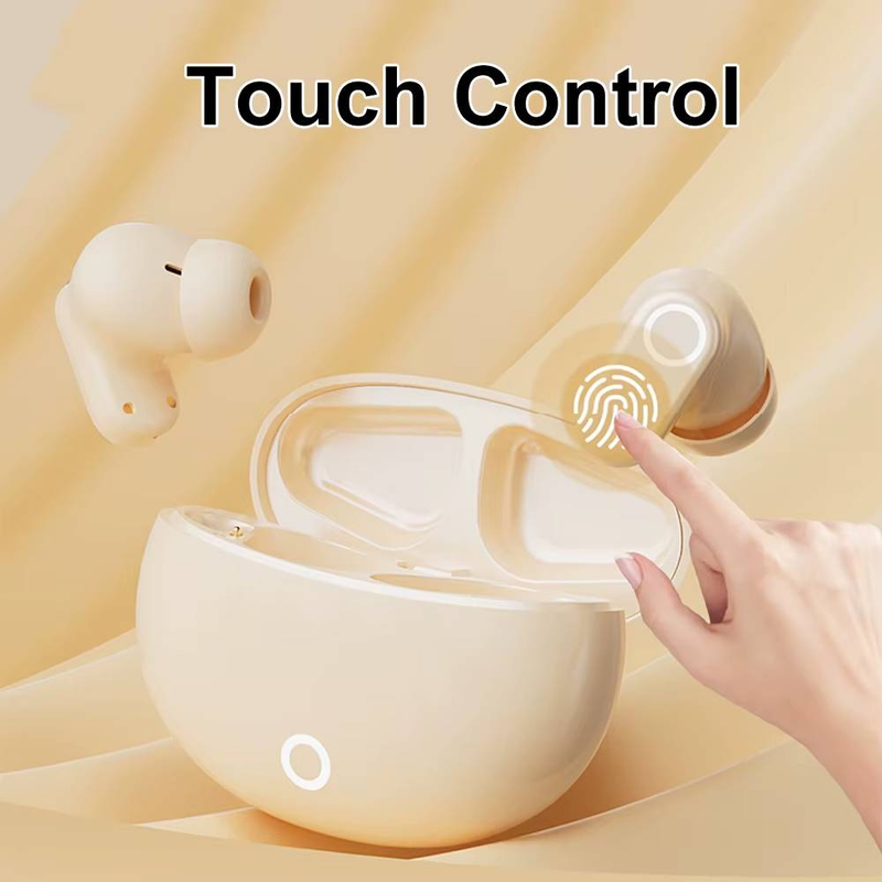 Bluetooth 5.4 Kopfhörer Mini-Ohrhörer TWS Drahtlose Kopfhörer Touch Control Sport Noise Cancelling Gaming Headsets_voghion.com