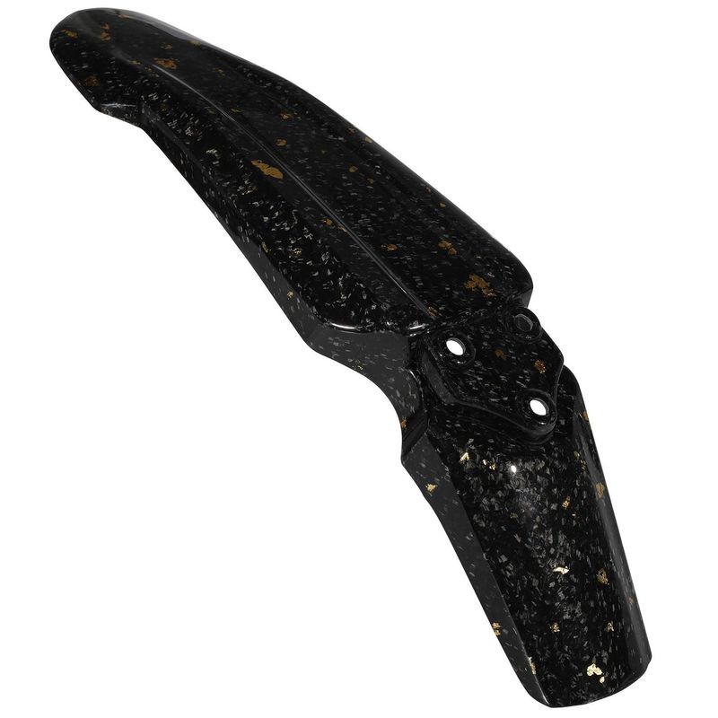 Carbonfaser-Kotflügel vorne für X/S Elektro-Dirtbike – Leichter und langlebiger Kotflügel für Offroad-Motorräder (Schwarzgold/Schwarzviolett, 49 x 13 x 10 cm)_voghion.com