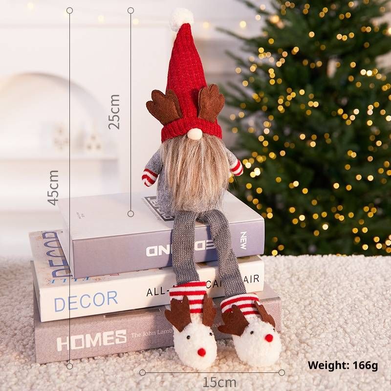 Eşsiz Şapkalı Noel Cücesi Süslemeleri - Ev, Ofis ve Tatil Sergileri İçin Şenlikli İskandinav Tarzı Figürler_voghion.com