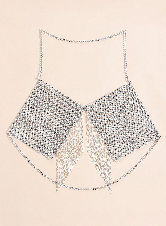 ZQ4043 Usura del partito della catena del corpo dei gioielli della catena del petto del bikini del panno del diamante delle donne 1PC_voghion.com