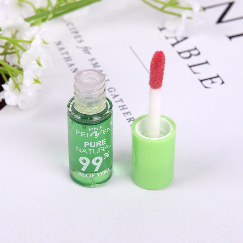 Vera 1PC Aloe Essence lūpu krāsa, krāsu mainoša, lūpu spīdums, ilgstoša mitrināšana, ūdensizturīga, temperatūra C_voghion.com