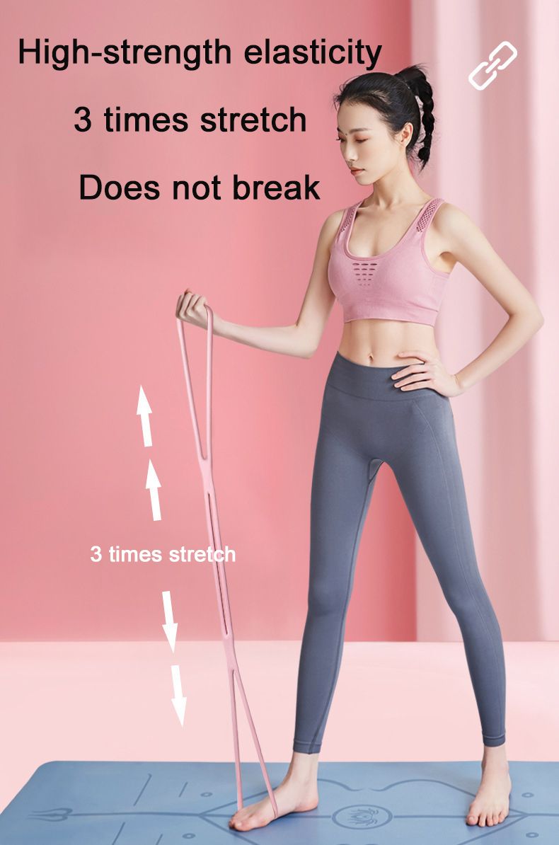 Εξοπλισμός γυμναστικής ζώνης γιόγκα Εκγύμναση μυών για διάταση από τους ώμους και την πλάτη Ζώνη γυμναστικής άσκηση στο σπίτι_voghion.com