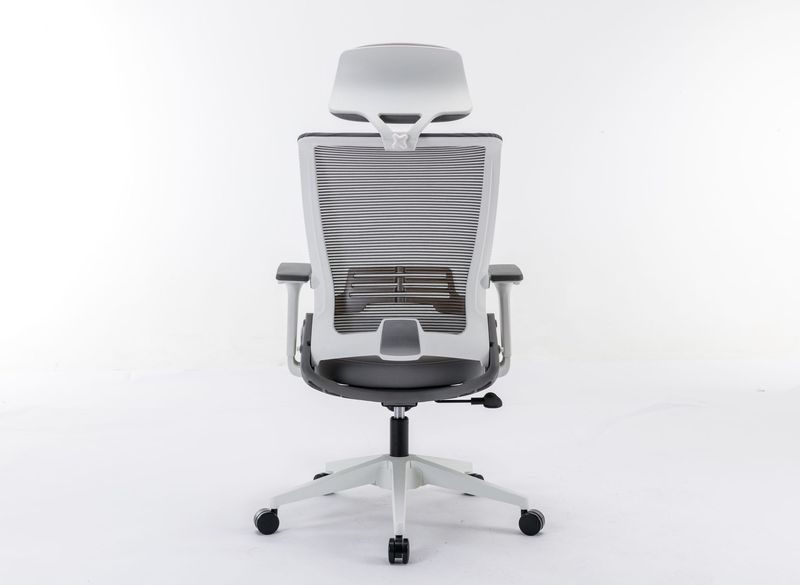 Ergonomic Office Chair With Lumbar Support & Headrest & Flip-up Arms Height Adjustable Rocking Home Office Desk Swivel High Back Computer Chair Warm Taupe Mesh Study Chair_voghion.com