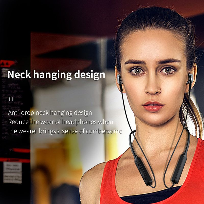 High Noise Neckband Bluetooth-compatible5.0 Ergonomic Intelligent Earbud Wireless Reduction Fidelity Stereo Sports_voghion.com