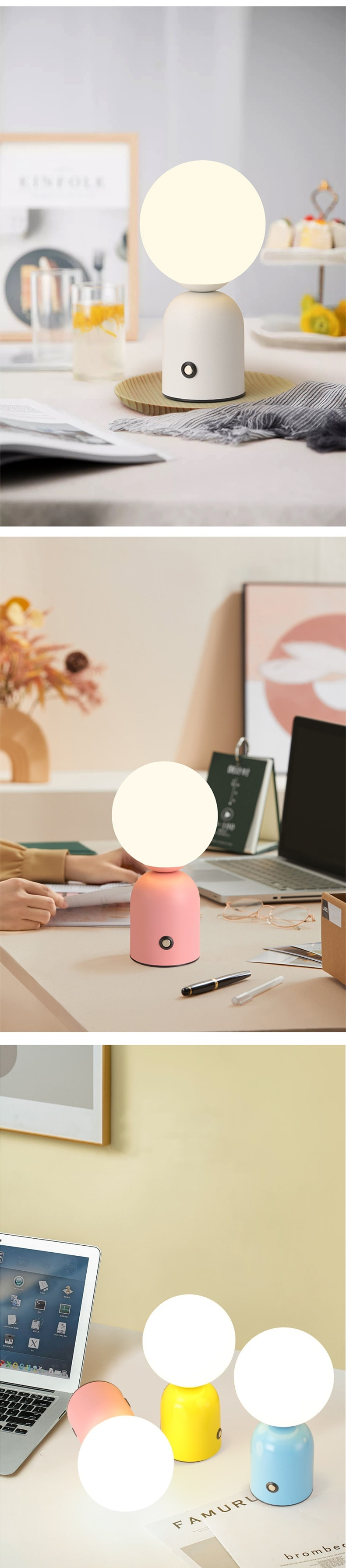 Nordic Macaron Desk Lamp Clear Bar Bar Table Lamp Cafe KTV Ambient Lamp Bedside Lamp Everlight Wedding Lamp_voghion.com