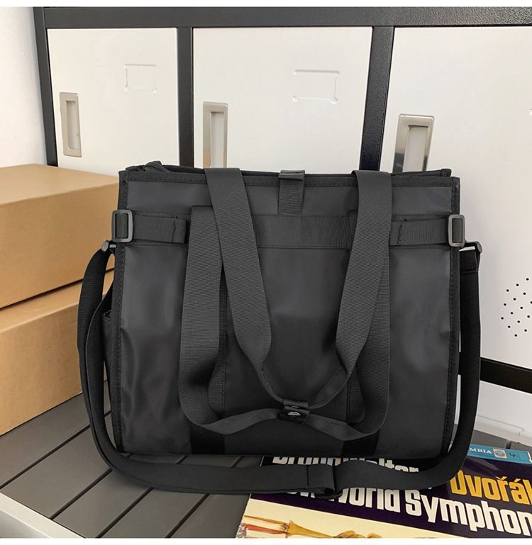 Men's Handbags Cool Large Oxford Tote Bag Men's Fashion Solid Color Shoulder Bag Women's Business Travel Bag_voghion.com