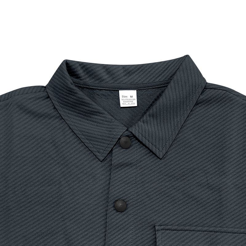 Herrenbekleidung Schwere Twilljacke Freizeithose Herren Neuer einfarbiger Jacquard-Zweiteiler für Herren_voghion.com