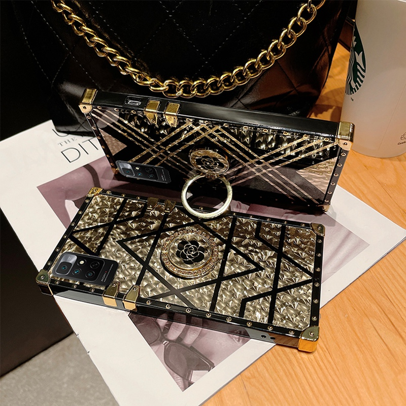 Luxury Glitter Phone Case for Samsung Galaxy A73 A54 A53 5G A14 A04 A13 A52s A31 A71 4G A34 A50s A33 A12 A30 M32 Girl Ring Cover_voghion.com