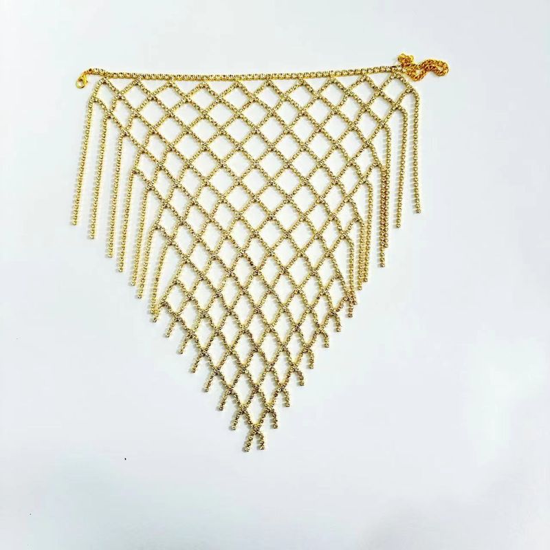 Enkelband accessoires Sexy volledige diamant mesh holle multi-layer modieuze strass enkelband Enkelband_voghion.com