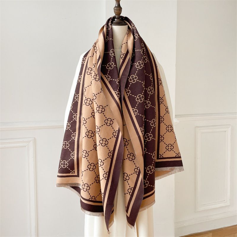 Sjaal vrouwen in de winter, met een high-end gevoel, imitatie van kasjmier. Kantoor airconditioning sjaal, veelzijdig trendy merk._voghion.com