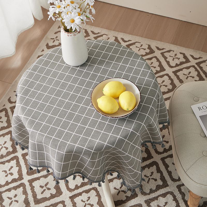 Poly-Cotton Blend Tablecloth – Durable & Stylish Rectangle Cover For Dining & Coffee Tables | Heat-Resistant & Non-Slip_voghion.com