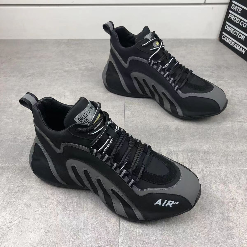 N S Scarpe New Spring High Top Uomo Sneakers Casual Suole in pelle Ins Trendy Old Dad_voghion.com