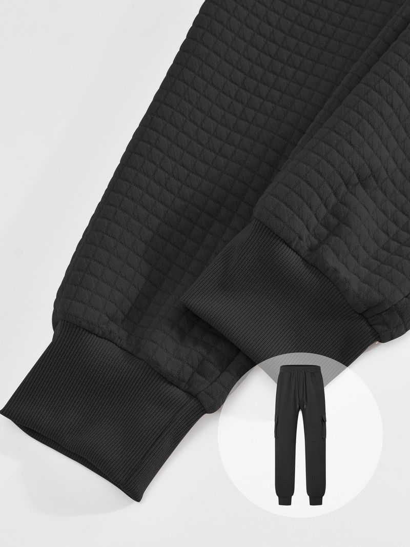 Men's Plaid Jogger Pants – Stylish Checkered Cargo Pants With Drawstring Waist & Belt Loops (6 Colors, S-XXXL)_voghion.com