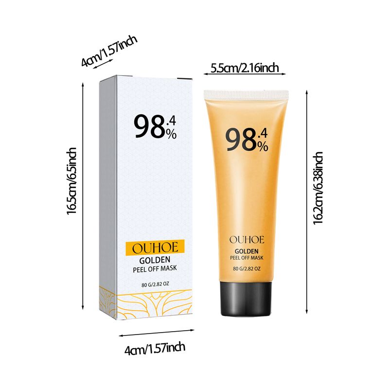 OUHOE zlatna piling maska dubinski čisti kožu od mitesera, prištića, osjetljivih pora i zateže kožu_voghion.com