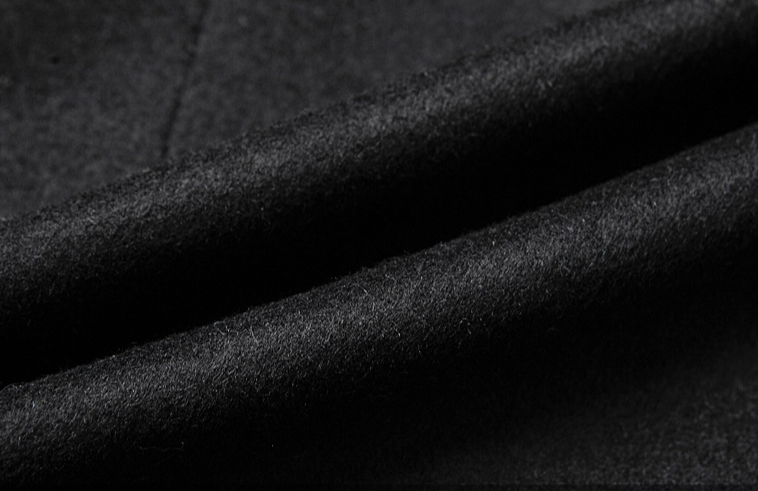 mid-length double-breasted woolen coat men's collar casual slim woolen coat_voghion.com