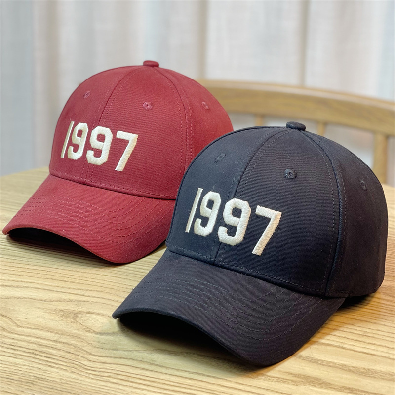 Großköpfige Mütze, trendige schwarze Baseballmütze für Herren, kleines Gesicht, vielseitige koreanische Version für die Freizeit im Sommer, große Entenzungenmütze, Damenausgabe_voghion.com