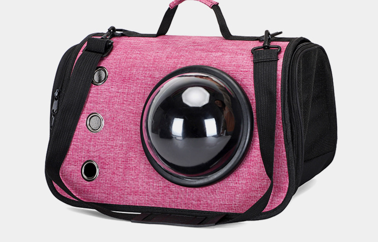 Cat bag new folding portable space capsule pet bag Oxford cloth go out portable breathable and comfortable Cat backpack_voghion.com