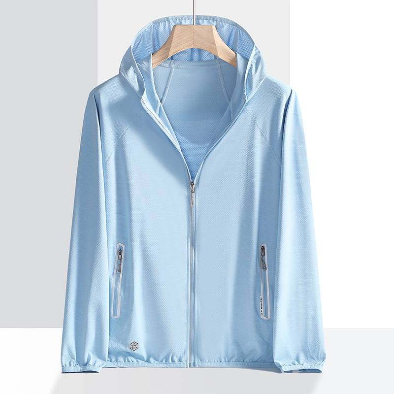 Men's Clothing Plus Size Sun Protection Clothing Ice Silk Sun Protection Clothing Jacket Outdoor Quick Drying Ultra Thin Breathable Skin_voghion.com