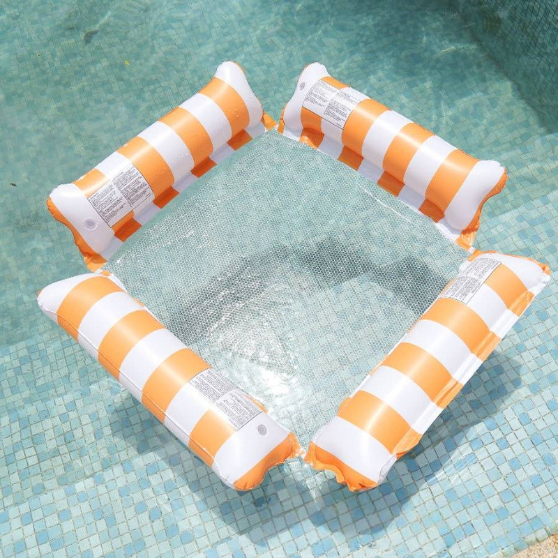 Faltbare aufblasbare Hängematte – schwimmender Loungesessel für Erwachsene (tragbarer Pool-Schwimmsessel aus strapazierfähigem, schnell trocknendem PVC-Netz und Tragetasche)_voghion.com