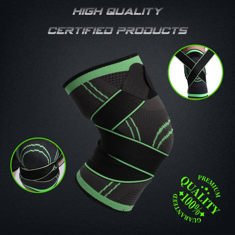 Lohnende 1PC Sport Knieschoner Männer Druck Elastische Knieschoner Unterstützung Fitness Gear Basketball Volleyball Brace Protector_voghion.com