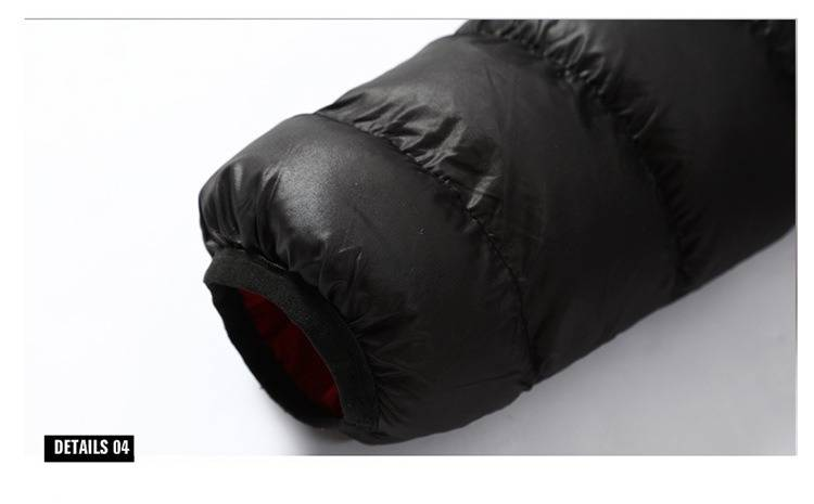 Herren-Winterjacke mit Stehkragen, wasserdichtem Reißverschluss, einfarbig, Baumwollmantel in Übergröße für die Freizeit_voghion.com