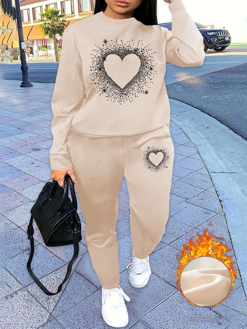 Solid Color Hoodie Set With Threaded Bottom For Men's And Women's Casual Sportswear, Sweatpants And Sweatpants Set_voghion.com