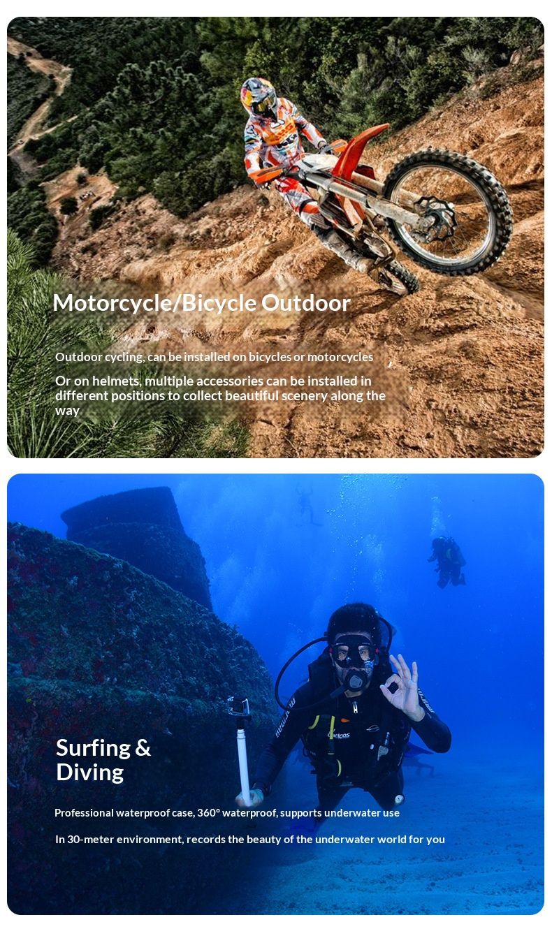 4K Ultra HD Action Camera met wifi - Waterdichte 40m Sport DV voor duiken, fietsen en extreme avonturen, EIS-stabilisatie en 170° groothoeklens_voghion.com