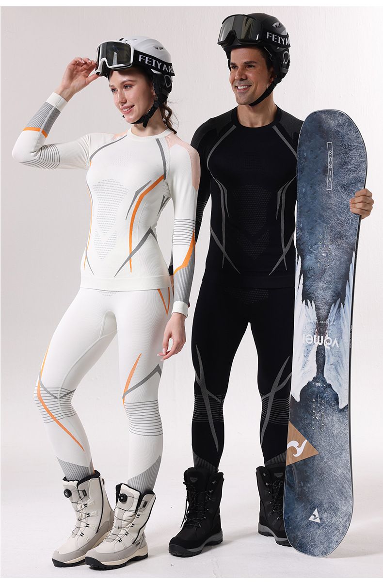 New Autumn And Winter Quick Drying Ski Suit Underwear Set For Men's Sports, Tight Fitting, Moisture Wicking And Sweat Wicking Base Coat_voghion.com