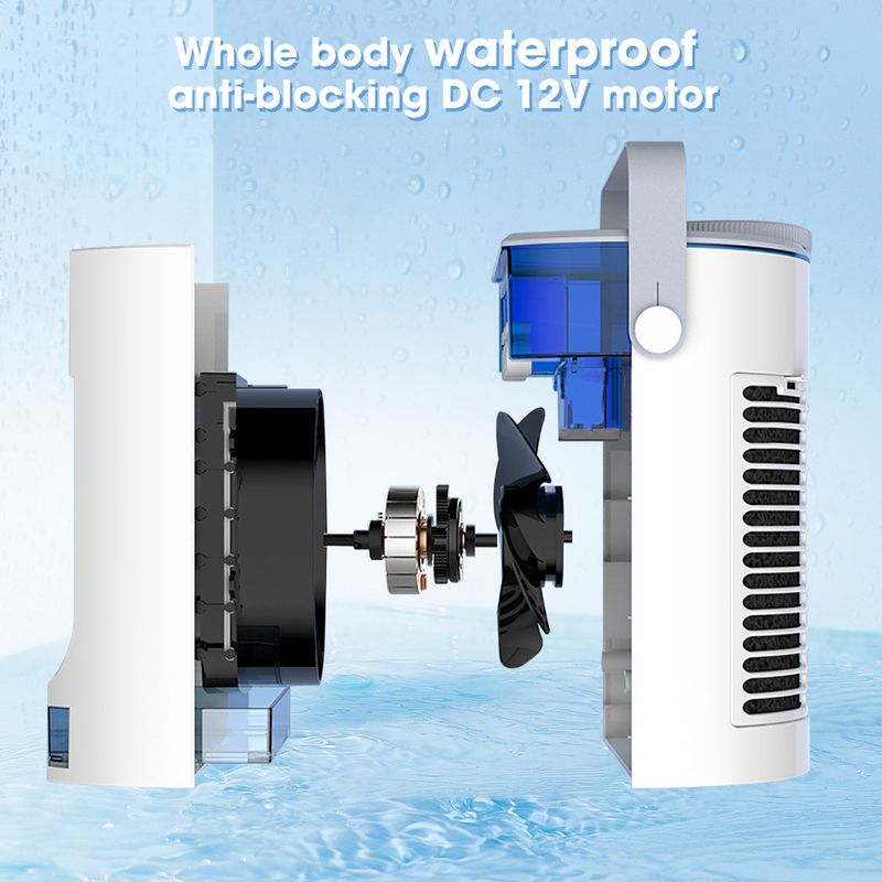 Explosives Desktop Cooler Office Mute Humidification Spray Electric USB Mini Air Conditioner Fan_voghion.com